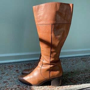 Cognac/Brown Leather Boots